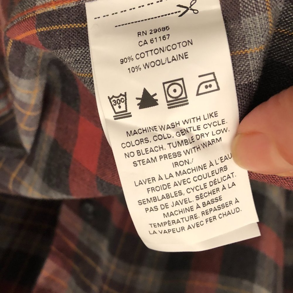 Pendleton Landry Rust And Gray Plaid Button Up Sh… - image 6